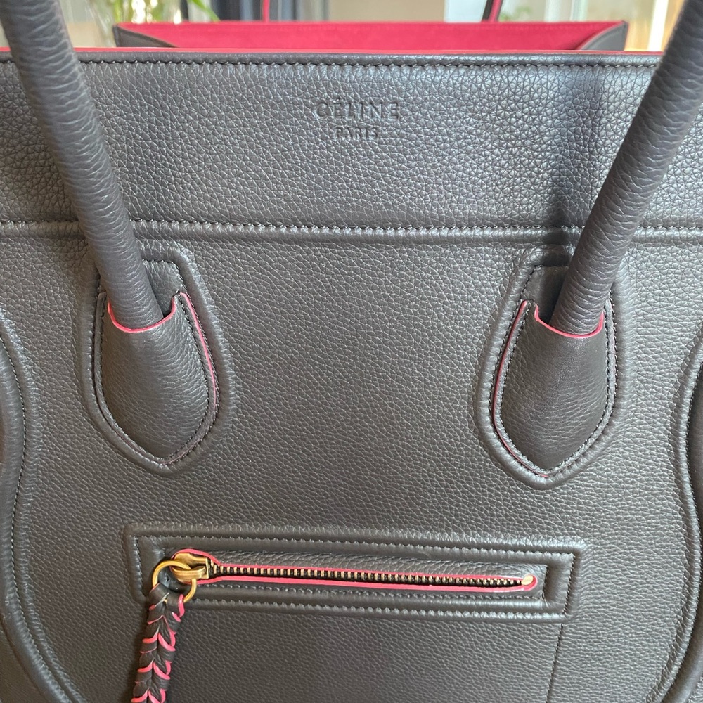 Celine Black and Red Tote Bag - Picture 2 of 7